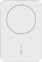 Портативний акумулятор із бездротовим заряджанням BPD004BTWT Power Bank Belkin Magnetic 5000 White