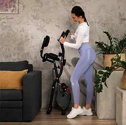 Велотренажер Hop-Sport HS-3030X Apeks X-Bike сірий - мініатюра 11