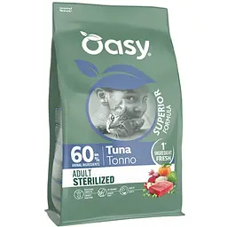 Сухий корм Oasy Dry Cat Superior Sterilized для стерилізованих котів тунець 300 г