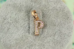 Кулон Xuping Jewelry літера P 1,2 см золотистий
