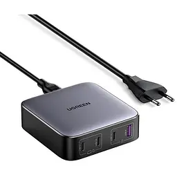 Зарядний пристрій 4xUSB 100W (3хUSB-C+USB-A) Gan Nexode чорний CD328 Ugreen Desktop Fast Charger (90928)