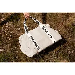 Сумка Childhome Mommy bag Signature - Canvas White, біла (CWMBBSCOW) - мініатюра 21