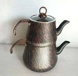 Двоярусний чайник O.M.S. Collection 8204-L Bronze (1,2/2,5 л.) - мініатюра 6