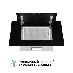 Витяжка декоративна похила PERFELLI DN 6142 BL LED - мініатюра 6