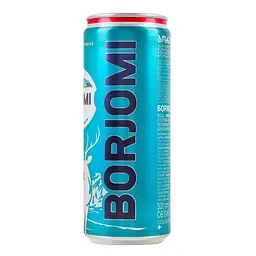 Вода мінеральна Borjomi лікувально-столова сильногазована з/б 0.33 л - мініатюра 2