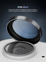 Захисне скло для камери Apple iPhone 16e/17e, Supreme BI, чорний колір, з рамкою, глянцеве скло для захисту лінз, протиударне, прозоре, з клейовим шаром по контуру, не впливає на якість фото, ArmorStandart (ARM84426) - мініатюра 3