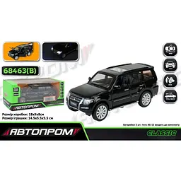 Іграшка Машина Mitsubishi Pajero 4WD Turbo АВТОПРОМ 68463B Чорний shop (6906231362419)