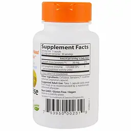 Серрапептаза Doctor's Best Serrapeptase 120.000 SPUs 90 капсул - мініатюра 2
