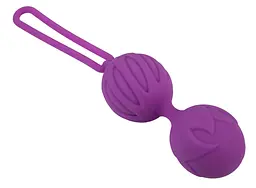 Вагінальні кульки Adrien Lastic Geisha Lastic Balls Mini S маленькі 3.4 см фіолетові - мініатюра 2