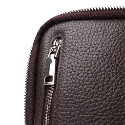 Прямокутна сумка бананка із зернистої натуральної шкіри GRANDE PELLE 15х20,5х4 см sum0027423 - мініатюра 8