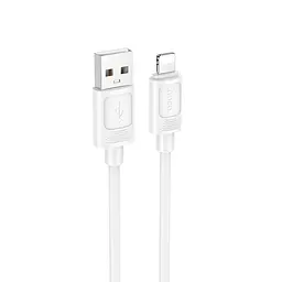 Кабель HOCO X122 Benefit silicone charging data cable iP білий