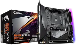 Mатеринська плата Gigabyte B550I AORUS PRO AX (B550I AORUS PRO AX) - мініатюра 2