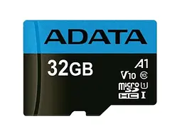 Карта пам'яті ADATA Premier microSDHC UHS-I A1 + SD Adapter 32 GB (AUSDH32GUICL10A1-RA1) - мініатюра 3