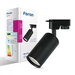 Трековий світильник Feron ML335 під лампу чорний (40228) - мініатюра 2