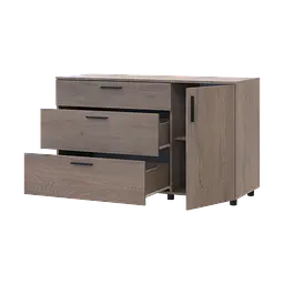 Комод Doros Торн Кремона Канноло 3Ш/1Д 135х51.6х80 (41510177)