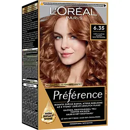 Фарба для волосся L'Oréal Paris Preference, відтінок 6,35 (Гавана. Перламутровий світло-каштановий), 174 мл (A6212527)