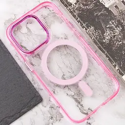 Чохол TPU Iris with MagSafe для Apple iPhone 14 Pro (6.1) Рожевий - мініатюра 5