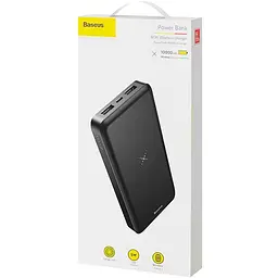 Портативна батарея Powerbank Baseus M36 Wireless Charger 10000 mAh PPALL-M3601 Black - мініатюра 4