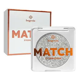 Тіні для повік Bogenia Match з шимером одинарні, 4 г (BG911), 07 Сріблясті