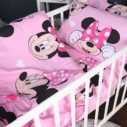 Простирадло MirSon Kids Time 17-0666 Pink Minnie 150х200 см бязь рожеве (2200010117288) - мініатюра 4
