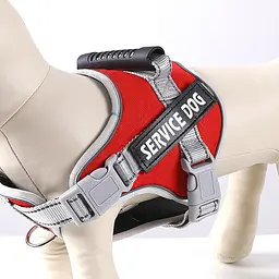 Нейлонова водонепроникна регульована шлея ServiceDog для собак, XX-Large Блакитний - мініатюра 7