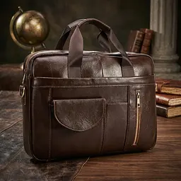 Сумка чоловіча під ноутбук 14882 Vintage коричнева - мініатюра 4
