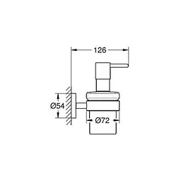 Дозатор для рідкого мила Grohe Essentials 40448001, Хром - мініатюра 3