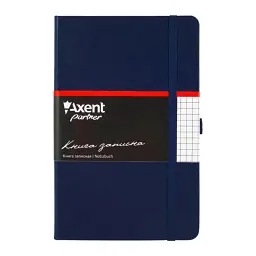 Книга записна Axent Partner, 125х195 мм, 96 аркушів, клітинка, синя (8201-02-A)