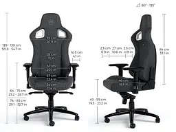 Крісло геймерське Noblechairs Epic Series TX Anthrazite (NBL-EPC-TX-ATC) - мініатюра 8