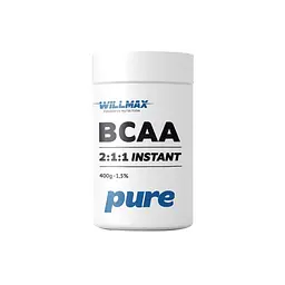 Амінокислота BCAA Willmax BCAA 2:1:1, 400 грам - Без смаку
