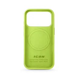 Силиконовый чехол с MagSafe для Apple iPhone 17 Pro, ICON2 MagCase, желтый, противоударный, панель с мягкой подкладкой, защита всего корпуса, поддержка беспроводной зарядки, совместим с защитными стеклами и пленками, ArmorStandart (ARM88992) - мініатюра 2