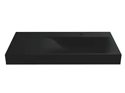 Умивальник Miraggio VIOLA 1000 R BLACK (8813480) Mirasoft, Матовий, Накладний/Підвісний/Врізний, Чорний - мініатюра 3