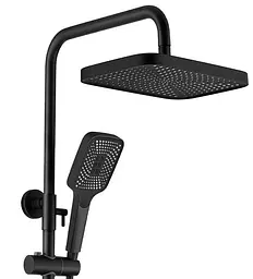 Душова система Dusel Bronx Thermostatic Black (233307000), Чорний матовий - мініатюра 10