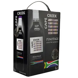 Вино Cape Creek Pinotage, червоне, сухе, 3 л - мініатюра 2