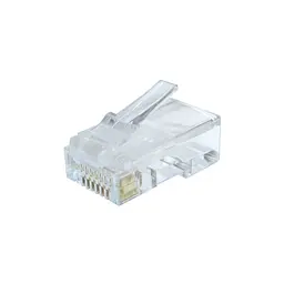 Конектор RJ45 cat.6 UTP 8P8C * 10 (позолоч. конт.) Cablexpert (LC-8P8C-002/10) - мініатюра 1