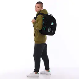 Рюкзак GoPack Teens 162M-4 Чорний (GO26-162M-4) - мініатюра 16
