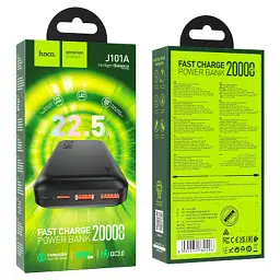 Батарея універсальна HOCO 20000mAh, 22.5W, Black (J101A / 45365) - мініатюра 4