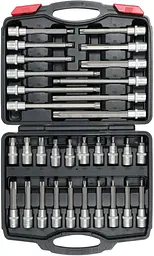 Набір торцевих ключів Yato Torx 1/2" в кейсі, 32 шт