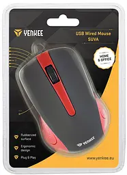 Миша комп'ютерна Yenkee YMS 1015RD Mouse USB Suvaчервоний (7090563) - мініатюра 6