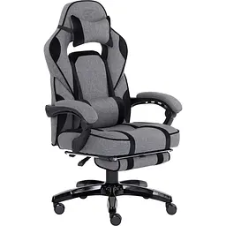 Геймерське крісло GT Racer сіре з чорним (X-2749-1 Fabric Gray/Black Suede) - мініатюра 7