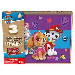 Пазл Paw Patrol дерев'яний 3 в 1 (SM98297/6066794) - мініатюра 3