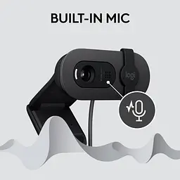 Веб-камера Logitech BRIO 100 GRAPHITE (960-001585) - мініатюра 3