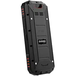Кнопковий телефон Sigma mobile X-treme Pa68 чорно червоний - мініатюра 3