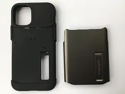 Чохол протиударний із підставкою Spigen Slim Armor ACS01546 для iPhone 12 Mini (5.4") Gunmetal - мініатюра 4