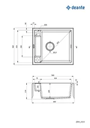 Кухонна мийка DEANTE Magnetic ZRM_G103 - мініатюра 3
