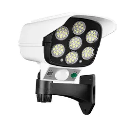 Вуличний ліхтар настінний Yiwu 77 COB LED з датчиком руху та сонячною панеллю автономна лампа для саду городу HP-L-4 - мініатюра 2