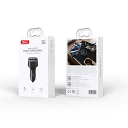 ФМ-модулятор XO BCC17 Smart Bluetooth MP3 A+C Dual Port PD30W Чорний - мініатюра 2