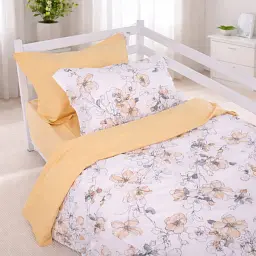 Дитяча постільна білизна JUNIOR Poplin beige flowers (2200012797310) - мініатюра 4