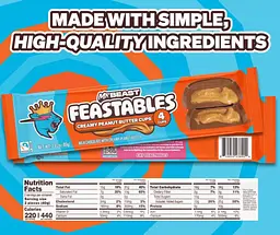 Шоколадні батончики Feastables MrBeast Milk Chocolate Peanut Butter 4 шт х 40 г - мініатюра 6