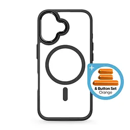 Чехол Apple iPhone 17, Unit MagSafe, черный, прозрачный, магсейф, противоударный, магнитный, панель-накладка с поддержкой MagSafe, с поддержкой беспроводной зарядки, TPU+PC, защита всего корпуса, ударопрочный, ArmorStandart (ARM90579) - мініатюра 2